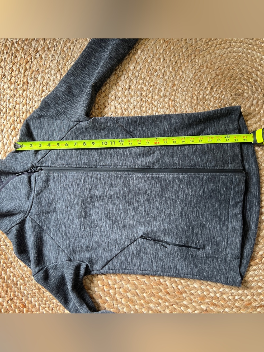 Champion Women’s Asymmetrical Funnel Neck Jacket Gray Heather Small - Picture 6 of 7